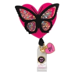Koi Badge Reel- "Heart Butterfly" #BA156 - HTB