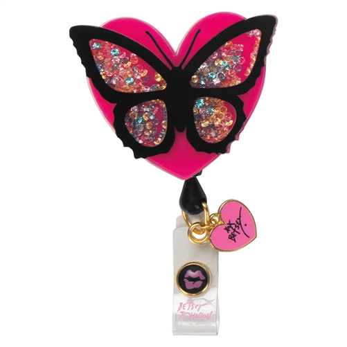 Koi Badge Reel- Heart Butterfly #BA156 - HTB