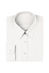 White Basic Dress Shirt #D100WHT
