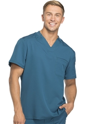 Men's Dickies Dynamix V-Neck Top #DK610 Caribbean Blue