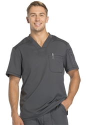 Men's Dickies Dynamix V-Neck Top #DK610 Pewter