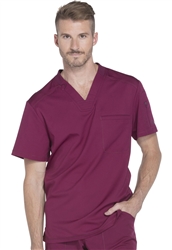 Men's Dickies Dynamix V-Neck Top #DK610 Wine