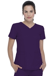 Dickies Dynamix V-Neck Top #DK730 Eggplant