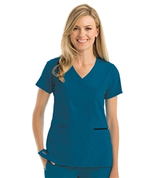 Grey's Anatomy Stretch Kim Top #GRST001 Caribbean Blue