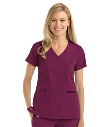 Grey's Anatomy Stretch Kim Top #GRST001 Wine