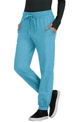 Koi Basics Gemma Jogger Pant #741 Fashion Color-Heather Electric Blue