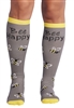 "Bee Happy" Women's Print Support Sock