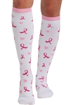 "Heartfelt Ribbons" Women's Print Support Sock