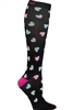 "Neon Hearts" Women's Print Support Sock