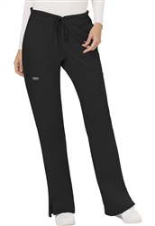 #WW120 Black Cherokee Revolution Mid Rise Drawstring Pant