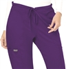 Cherokee Revolution Mid Rise Drawstring Pant #WW120 Eggplant