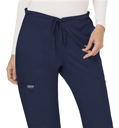 #WW120 Navy Cherokee Revolution Mid Rise Drawstring Pant