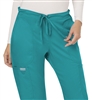 Cherokee Revolution Mid Rise Drawstring Pant #WW120 Teal