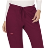 #WW120 Wine Cherokee Revolution Mid Rise Drawstring Pant