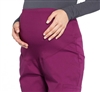 Cherokee Professional Maternity Straight Leg Pant #WW220  Wine