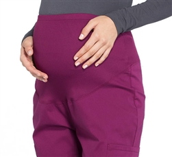 Cherokee Professional Maternity Straight Leg Pant #WW220  Wine