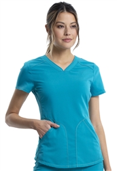 Cherokee Revolution #WW601 Teal Shaped V-Neck Top