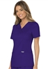 Cherokee Revolution Mock Wrap Top #WW610 Grape