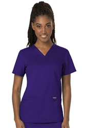 Cherokee Revolution V-Neck Top #WW620 Grape