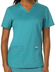 Cherokee Revolution #WW620 Teal V-Neck Top