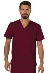 Men's Cherokee Revolution Tuckable V-Neck Top #WW690 Wine