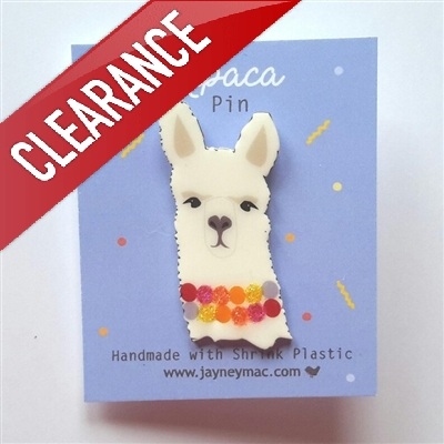 Alpaca Shrink Pin - CLEARANCE