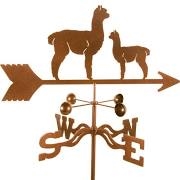 Alpaca Weathervane - Mom and Baby