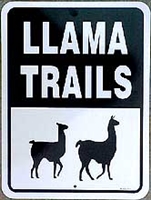 Llama Trails Sign