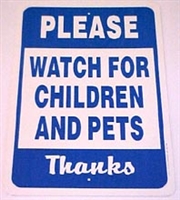 Watch For Children Sign