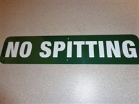 No Spitting Sign