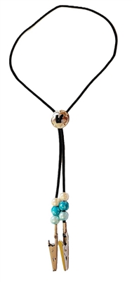 Youth Beaded Bolo Number Holder - Multiple Styles!