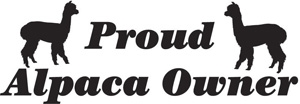 Proud Alpaca Owner Decal