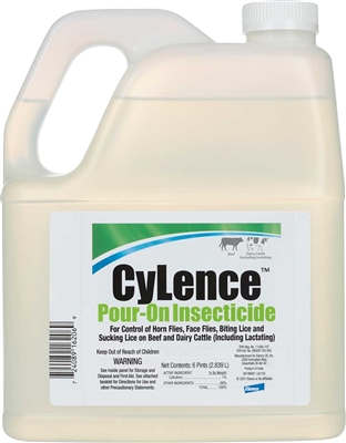 Cylence Pour-On Insecticide - 6 pack of  Pint Containers (96 oz)
