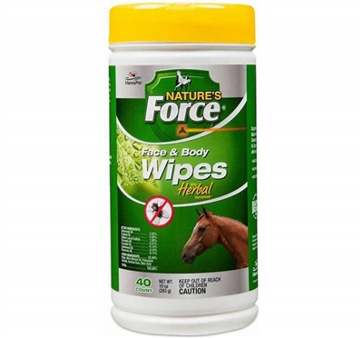 Nature's Force Herbal Fly Repellant Face and Body Wipes