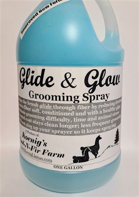 Glide & Glow Grooming Spray-Gallon- NEW AND IMPROVED