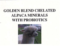 GoldenBlend Chelated Alpaca Minerals with Probiotics