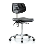 Perch ESD Ergonomic Industrial Chair in Chrome