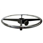 Adjustable 18" Diameter Cast Aluminum Chrome Polished Foot Ring