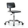 Perch Industrial Work Chair in Chrome