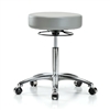 Perch 360-degree Ring Massage Therapy Swivel Stools in chrome