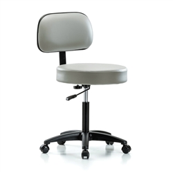 Perch Walter with Basic Backrest Exam Stool