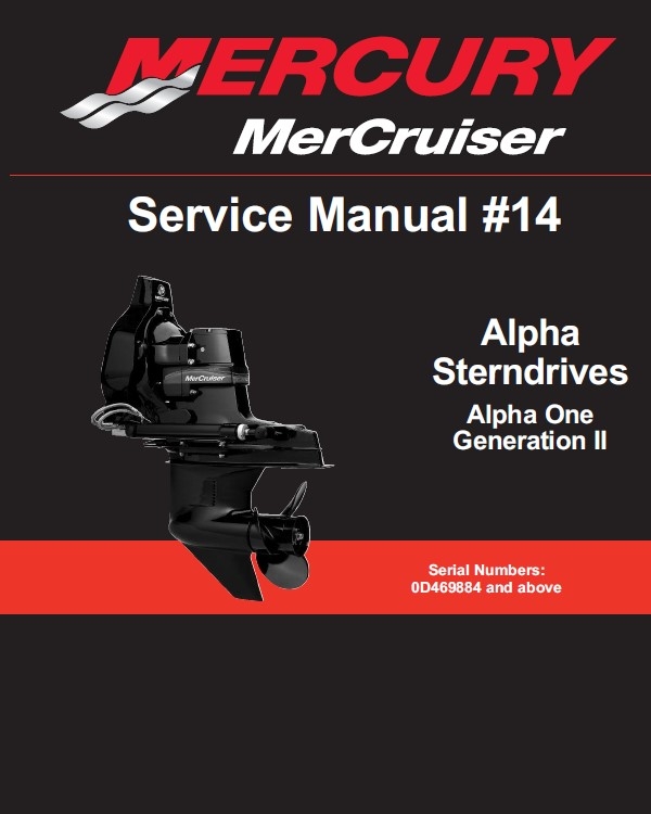 Service Manual #14:  Alpha One Gen II