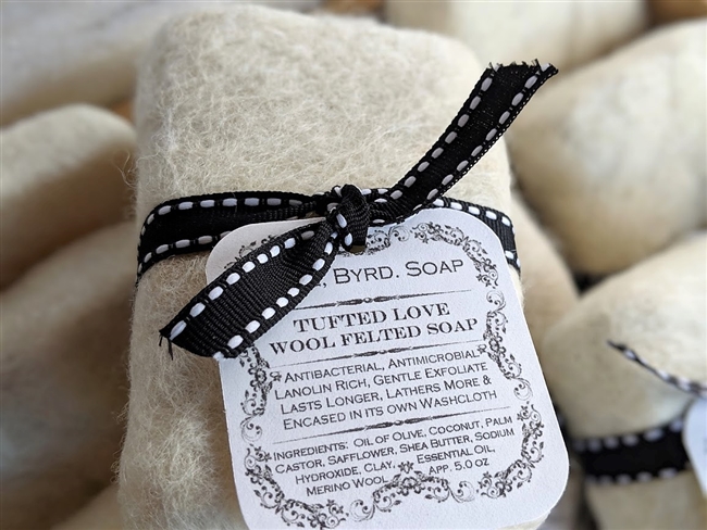Tufted Love - Wool Felted Soap