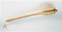 Wood Long Handle Massaging Boar Bristle Brush