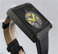Passagen Giger Watch Black with Yellow Indicia