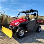 650cc 4x4 UTV Utility Vehicle With Snow Plow & Disc Brakes - ATV Comrade 650 - RED