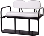 Brand New White Golf Cart Rear Flip Back Seat Cargo Bed Kit for Club Car DS 82-Current