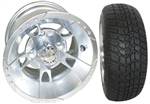 Brand New Lifted Golf Cart Tires and 10" RHOX 8 Spoke Wheels Set