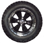 Brand New Lifted Golf Cart Tires and 14" Optimus Black Wheels Set