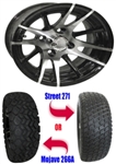 12" Wheel/Tire Combo Package with Lift Kit.  Fits EZGO TXT/Medalist 01-10.